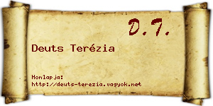 Deuts Terézia névjegykártya