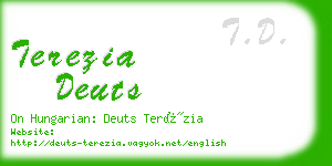 terezia deuts business card